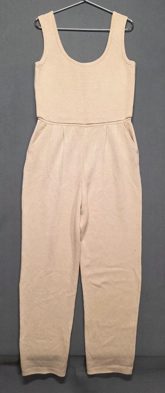 Vintage St John Knits Jumpsuit Romper Pockets Elastic Waist Sleeveless XS-S